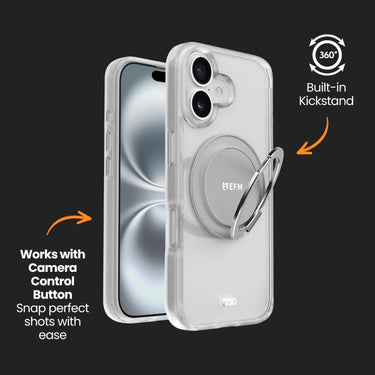 EFM Alta Case with D3O Bio for iPhone 16 - Clear